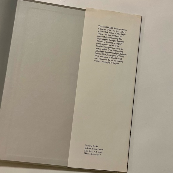 John Singer Sargent Hardback SARGENT AT BROADWAY THE IMPRESSIONIST YEARS - Picture 14 of 16